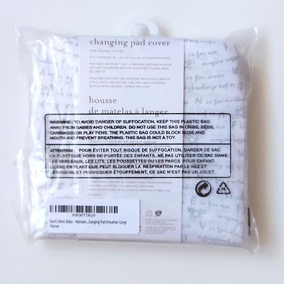 *SOLD* Burt's Bees Baby Changing Pad Cover, 100% organic - Picture 4 of 5
